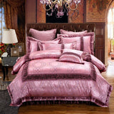 Silky Rose Luxury Jaquard Bedding Set