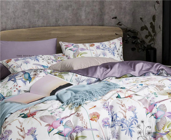 Birds and Flowers Bedding Set (Egyptian Cotton)
