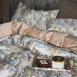 Flowers of Jaquard Bedding Set (Egyptian Cotton)