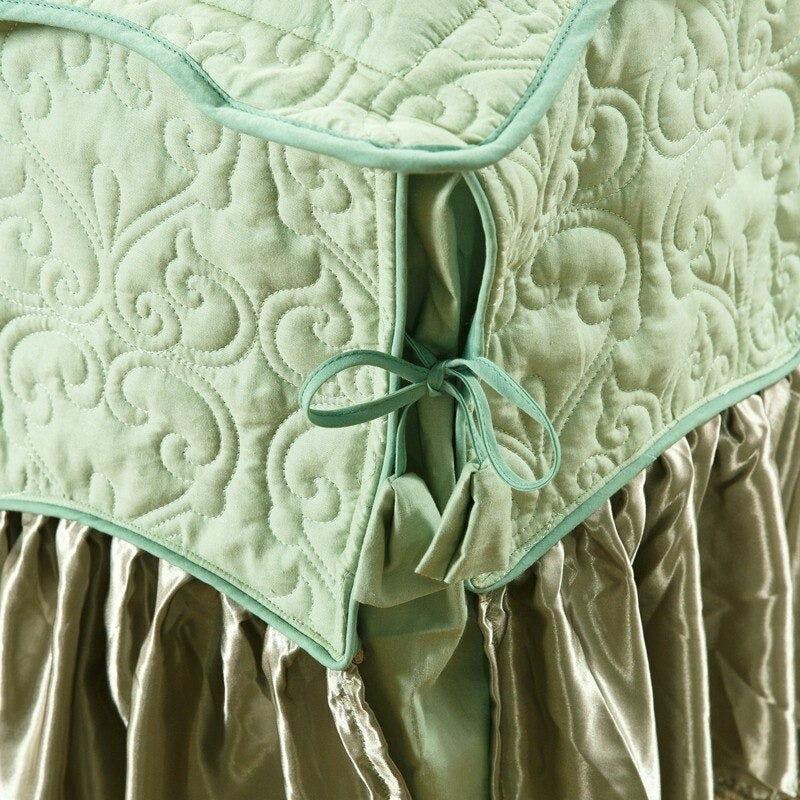 Silky Mint Luxury Jaquard Bedding Set