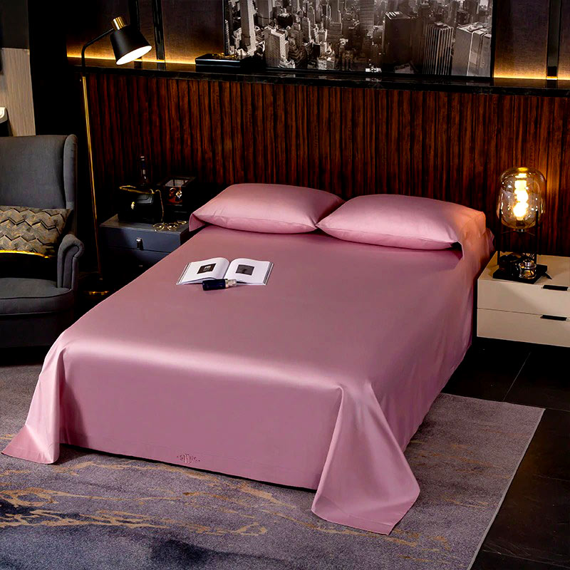Classic Soft Flamingo Pink Silky Bedding Set (Egyptian Cotton)